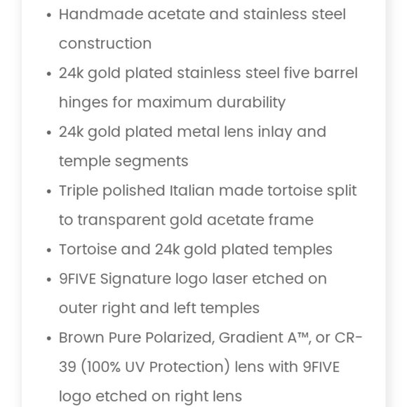 9Five Sunglasses 100 - Picture 13 of 14